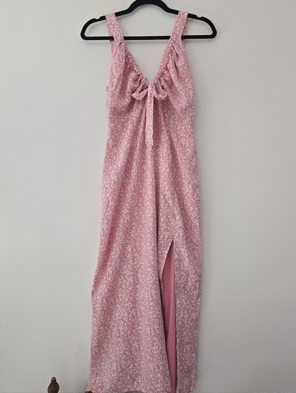 Abercrombie And Fitch Pink Floral Tie-Front Dress
